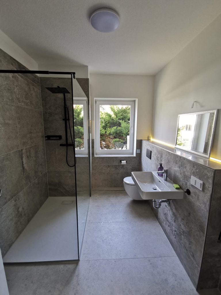 Bad der Pension Leipzig Ost in Borsdorf bei Leipzig